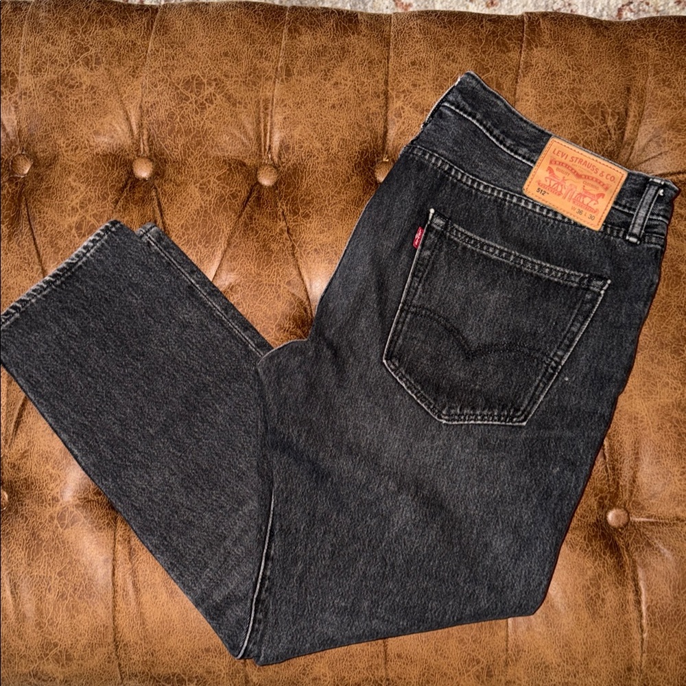 Levi's 512 - Men's Faded Black Gray Slim Jeans